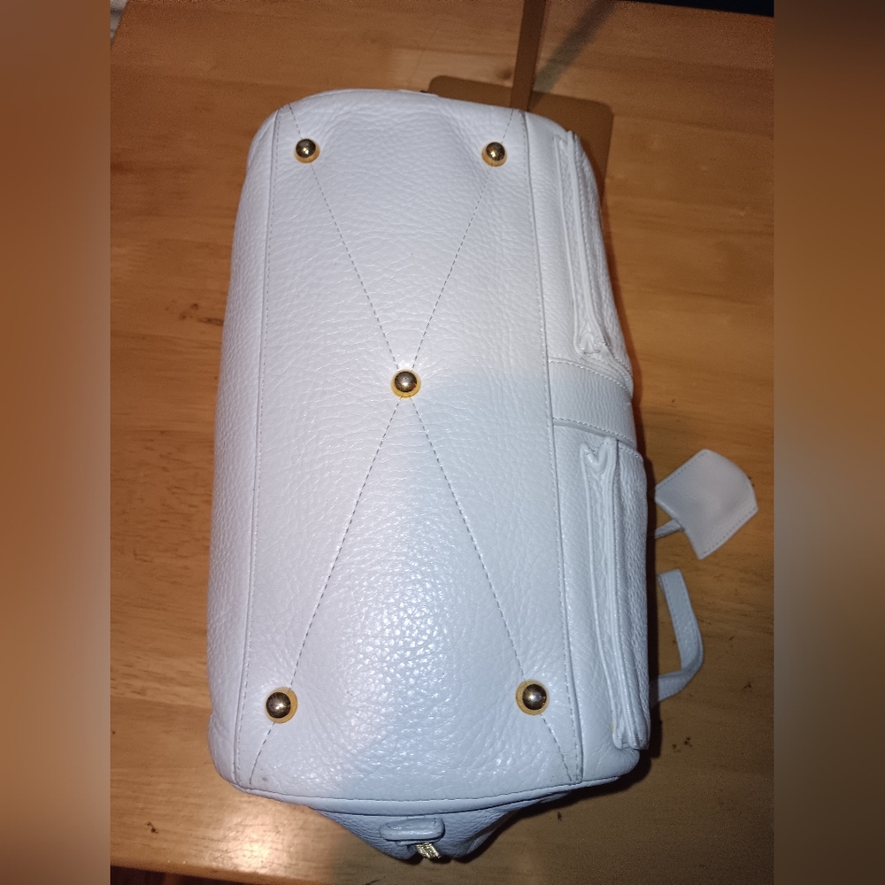 Loewe White Leather Shoulder Bag With Lock And Key - Picture 3 of 5